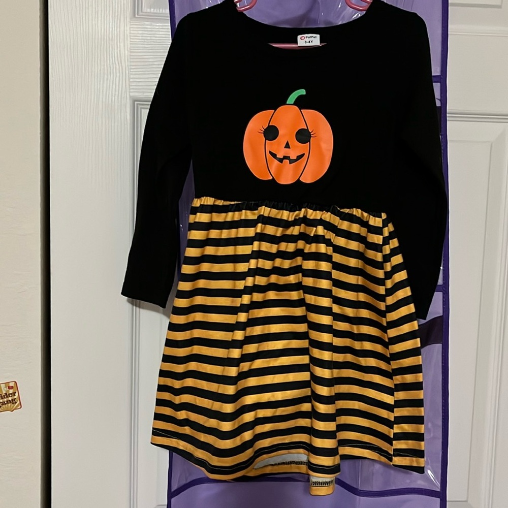 Long sleeve halloween girls dress